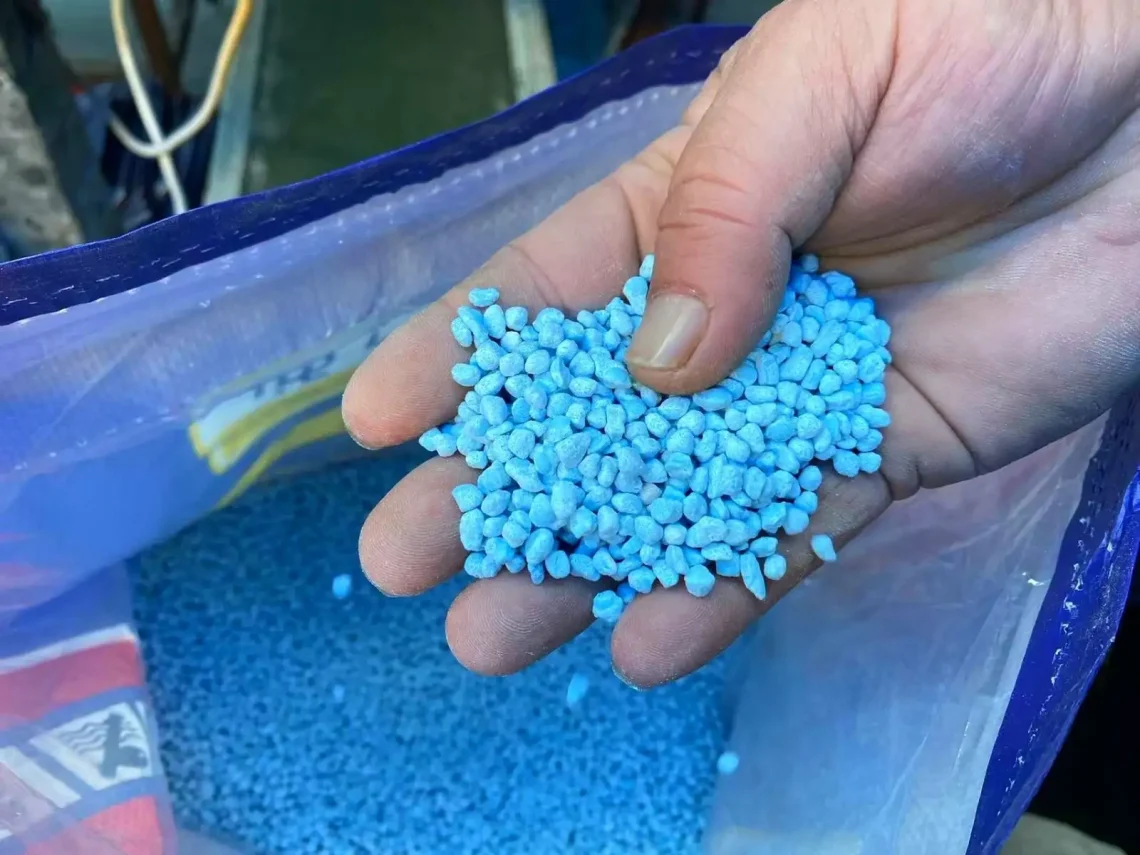 Blue Granular ammonium sulphate to Yemen market