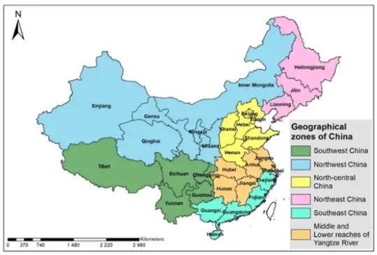 CHINA MAP Export data in Nov 2023